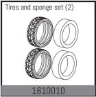 ABSIMA Ersatzteil Tires and sponge set (2 Pcs.) / 1610010