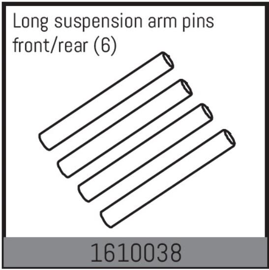 ABSIMA Ersatzteil Long suspension arm pins front/rear (6 Pcs.) / 1610038