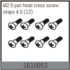 ABSIMA Ersatzteil M2.5 pan head cross screw steps 4.0 (12...