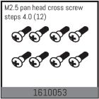 ABSIMA Ersatzteil M2.5 pan head cross screw steps 4.0 (12 Pcs.) / 1610053