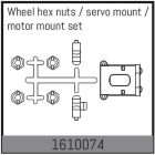 ABSIMA Ersatzteil Wheel hex nuts / servo mount / motor mount set / 1610074