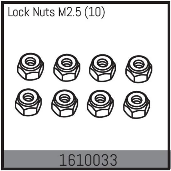 ABSIMA Ersatzteil Lock Nuts M2.5 (10 Pcs.) / 1610033