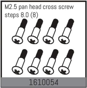 ABSIMA Ersatzteil M2.5 pan head cross screw steps 8.0 (8...