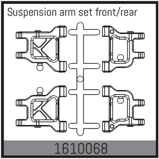 ABSIMA Ersatzteil Suspension arm set front/rear / 1610068