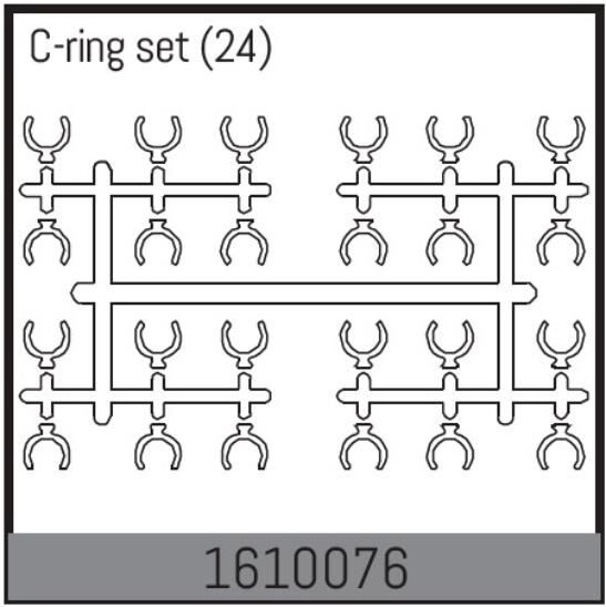 ABSIMA Ersatzteil C-ring set (24 Pcs.) / 1610076