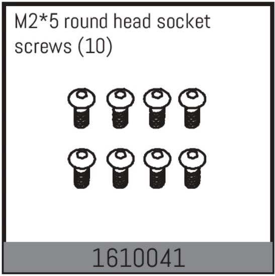 ABSIMA Ersatzteil M2*5 round head socket screws (10 Pcs.) / 1610041