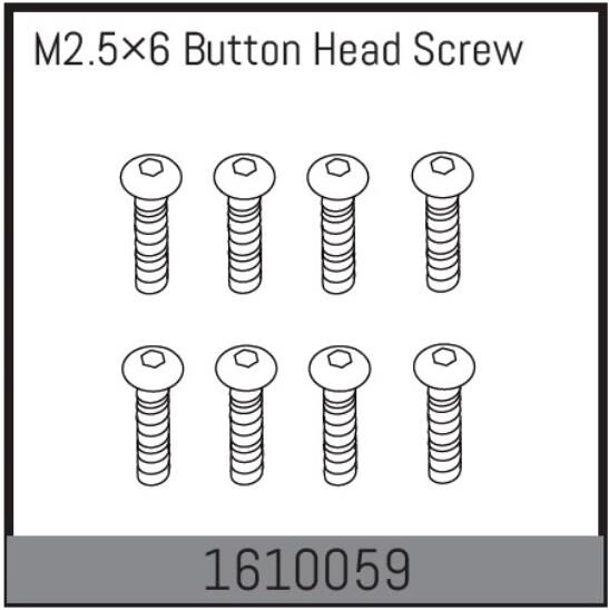 ABSIMA Ersatzteil M2.5×6 Button Head Screw / 1610059