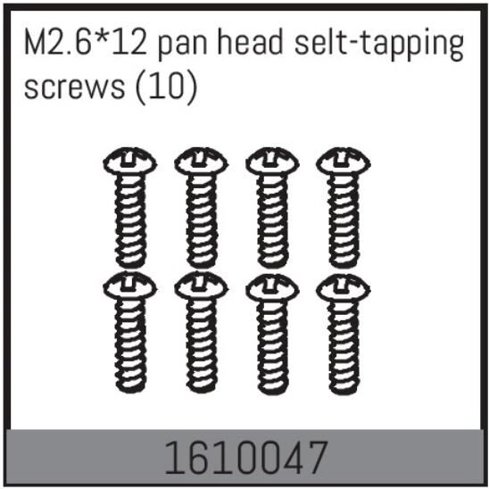 ABSIMA Ersatzteil M2.6*12 pan head selt-tapping screws (10 Pcs.) / 1610047