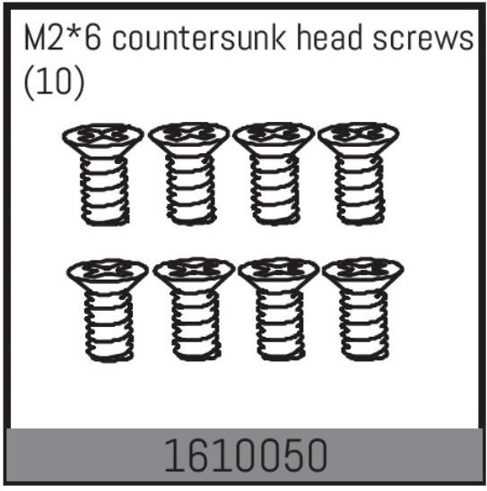 ABSIMA Ersatzteil M2*6 countersunk head screws (10 Pcs.) / 1610050