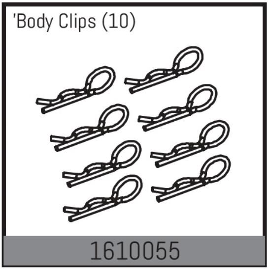 ABSIMA Ersatzteil Body Clips (10 Pcs.) / 1610055