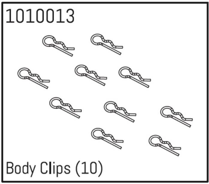 ABSIMA Body Clips (10 St.) Micro Crawler 1:18 u. 1:24 / 1010013