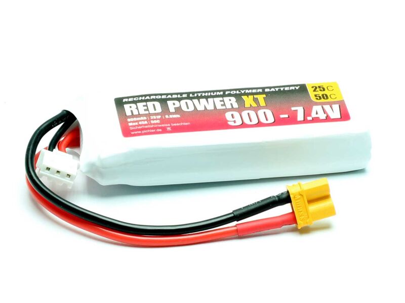 RED POWER LiPo Akku XT 900 - 7,4V / 15408