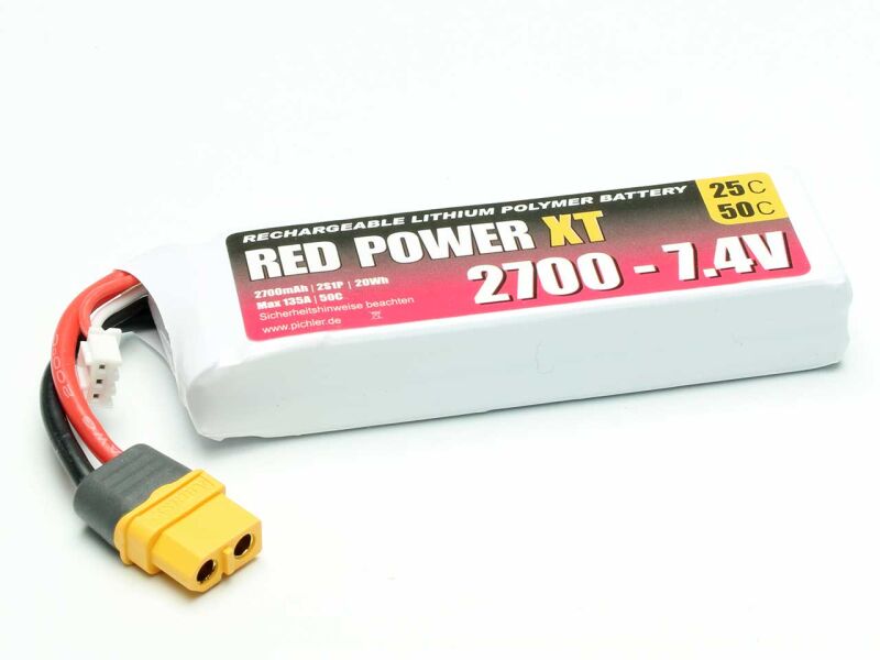 Pichler LiPo Akku RED POWER XT 2700 - 7,4V / 15421