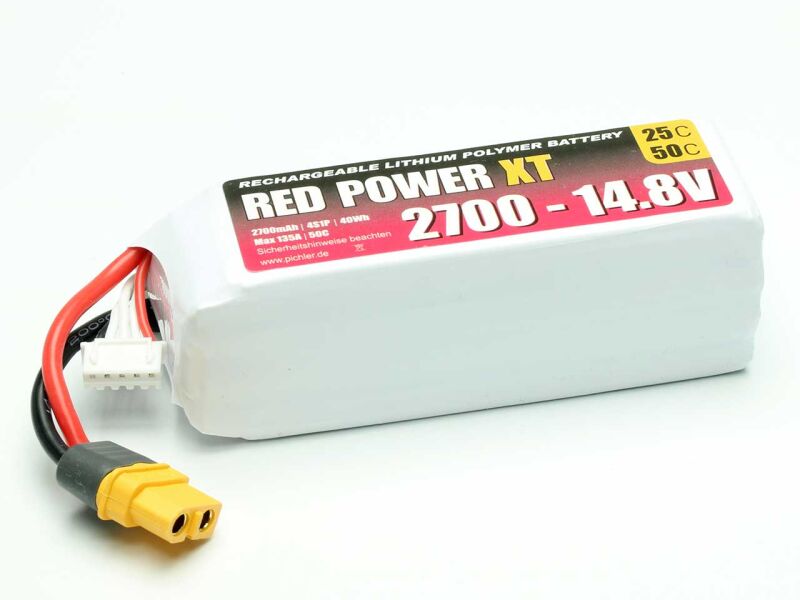 Pichler LiPo Akku RED POWER XT 2700 - 14,8V / 15423