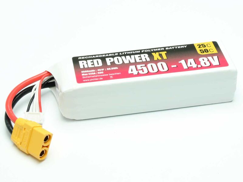 RED POWER LiPo Akku XT 4500 - 14,8V / 15434