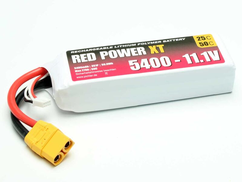 RED POWER LiPo Akku XT 5400 - 11,1V / 15438
