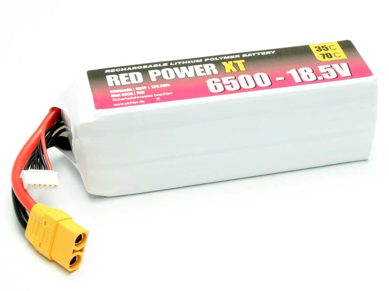 RED POWER LiPo Akku XT 6500 - 18,5V / 15445