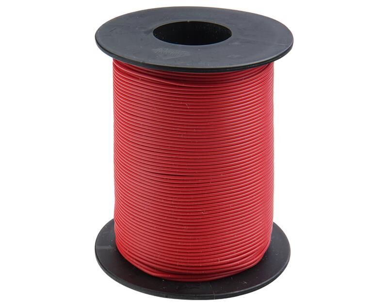 Donau Elektronik Kupferschaltlitze 0,25 mm² / 50m auf Spule rot / 125-S50-0