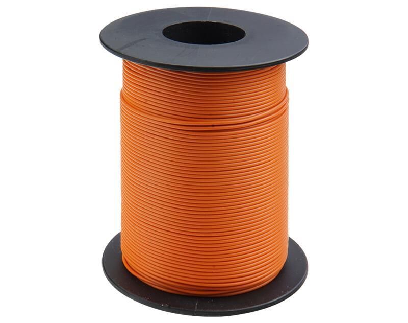 Donau Elektronik Kupferschaltlitze 0,25 mm² / 50m auf Spule orange / 125-S50-7