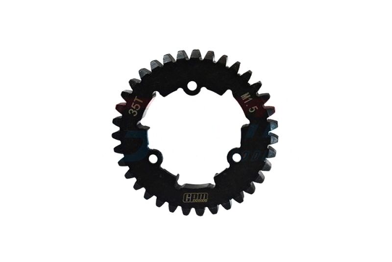 GPM TRAXXAS X-MAXX schwarz MEDIUM CARBON STEEL SPUR GEAR 35T / TXM035TSBK