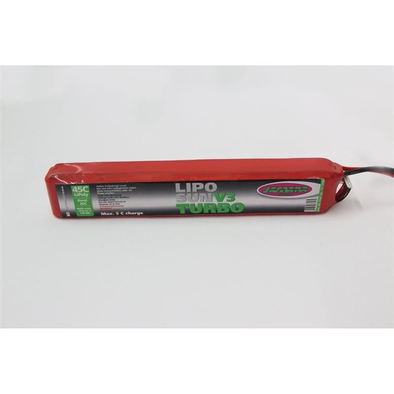 JAMARA Akkupack LipoSun V3 Turbo 37V 4000mAh 10N Stickpack 45C / 80C Burst / 141415