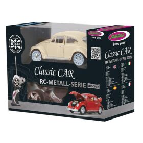 JAMARA VW Käfer RC Diecast 1:18 creme weiss 40MHz /...