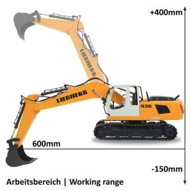 JAMARA Bagger Liebherr R936 1:20 2,4GHz Destruction-Set / 405112