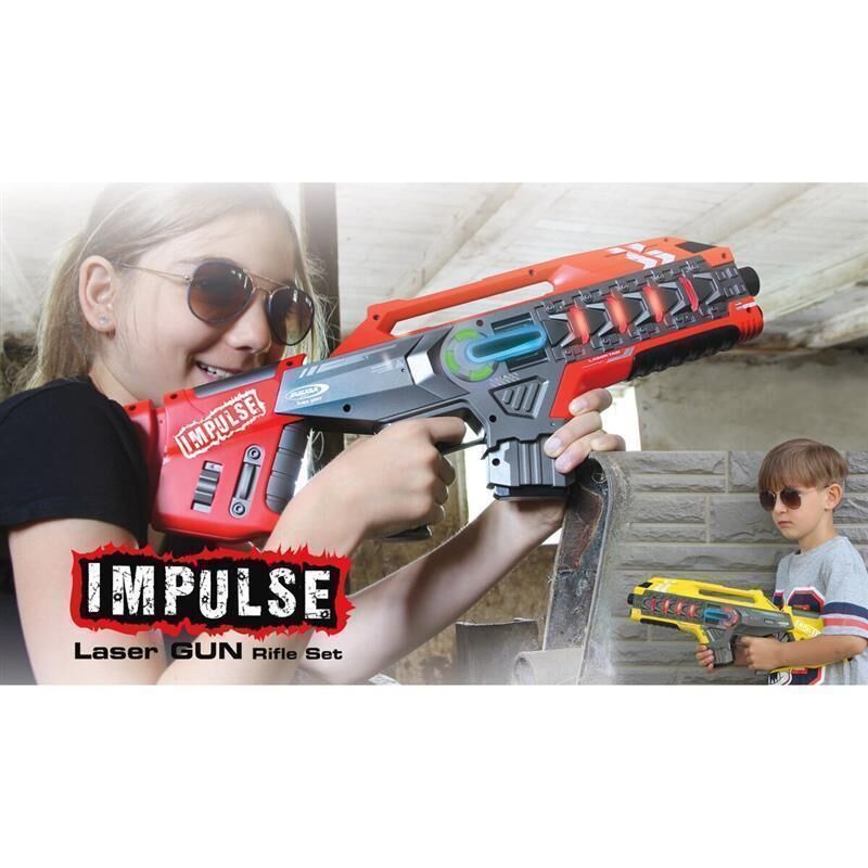 JAMARA Impulse Laser Gun Rifle Set gelb/rot / 410083