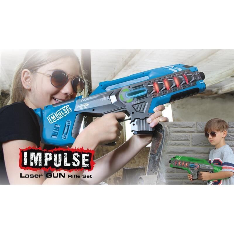 JAMARA Impulse Laser Gun Rifle Set blau/grün / 410084