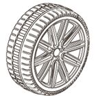 JAMARA Rad Ride-on Audi TTS vorn VE2 / 412065