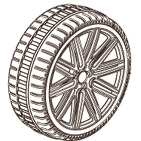 JAMARA Rad Ride-on Audi TTS hinten VE2 / 412067