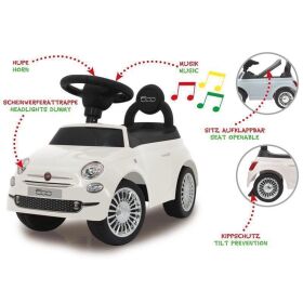JAMARA Rutscher Fiat 500 weiss / 460325