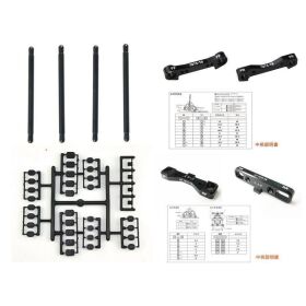 JAMARA Querlenkerhalter X3GT kpl. Set Alu CNC HN / 504435