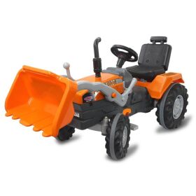 JAMARA Trettraktor mit Frontlader Power Drag orange / 460815