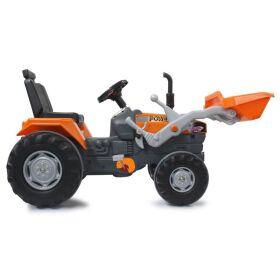 JAMARA Trettraktor mit Frontlader Power Drag orange / 460815