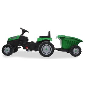 JAMARA Trettraktor mit Hänger Strong Bull grün / 460826