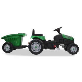 JAMARA Trettraktor mit Hänger Strong Bull grün / 460826
