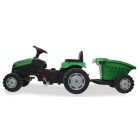 JAMARA Trettraktor mit Hänger Strong Bull grün / 460826