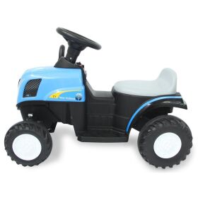 JAMARA Ride-on Traktor New Holland mit Anhänger blau 6V / 460482