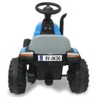 JAMARA Ride-on Traktor New Holland mit Anhänger blau 6V / 460482