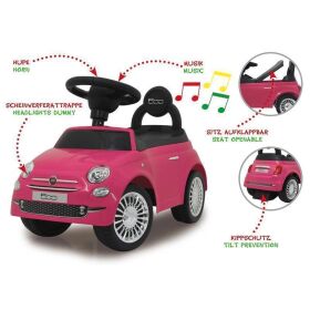 JAMARA Rutscher Fiat 500 pink 2in1 / 460436