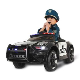 JAMARA Ride-on US Police Car schwarz 12V / 460203