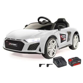 JAMARA Ride-on Audi R8 Spyder 18V weiß Einhell Power X-Change inkl. Starter Set / 461805