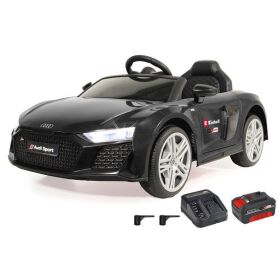 JAMARA Ride-on Audi R8 Spyder 18V schwarz Einhell Power X-Change inkl. Starter Set – Elektro-Kinderauto / 461807
