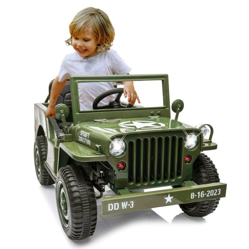 JAMARA Ride-on Jeep Willys MB Army grün 12V / 461815