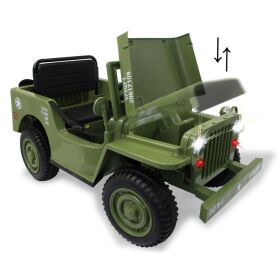 JAMARA Ride-on Jeep Willys MB Army grün 12V / 461815