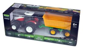 AMEWI / RC Traktor mit Kippanhänger, Licht & Sound, 1:24 RTR / 22600