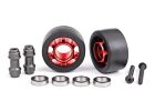 TRAXXAS Felge für Wheelie Bar, 6061-T6 Alu rot eloxiert (2) +KT / TRX7775R