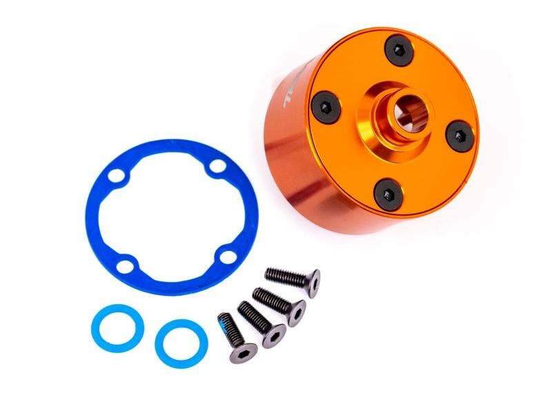 TRAXXAS Sledge Diff-Gehäuse Alu orange eloxiert +KT / TRX9581T