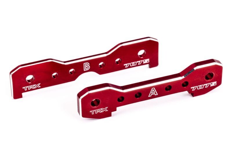 TRAXXAS Querlenker-Halter vorn 7075-T6 Alu rotn eloxiert / TRX9629R